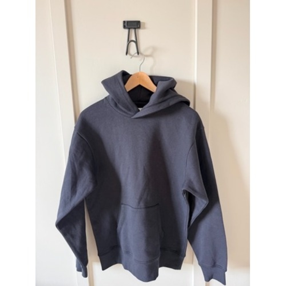 BP. Nordstrom Womens Solid Black Fleece Pullover Hoodie Sweatshirt Medium